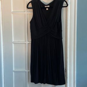 Ann Taylor Loft Black knit Dress sz 8